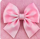 Moño rosa de ejemplo